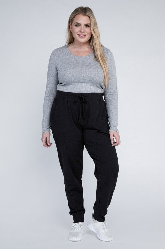Shop Plus Size Comfy Fit Jogger Pants | Women's Boutique Clothing Online, Joggers, USA Boutique