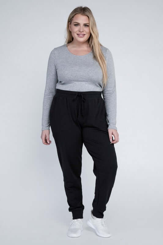 Plus Size Comfy Fit Jogger Pants, Ambiance Apparel, $ 26.95