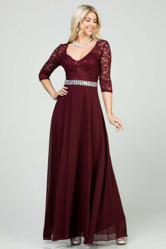 Plus Size Rhinestones Waist Decor A-line Dress, Dresses, $ 120.00, A Moment Of Now™