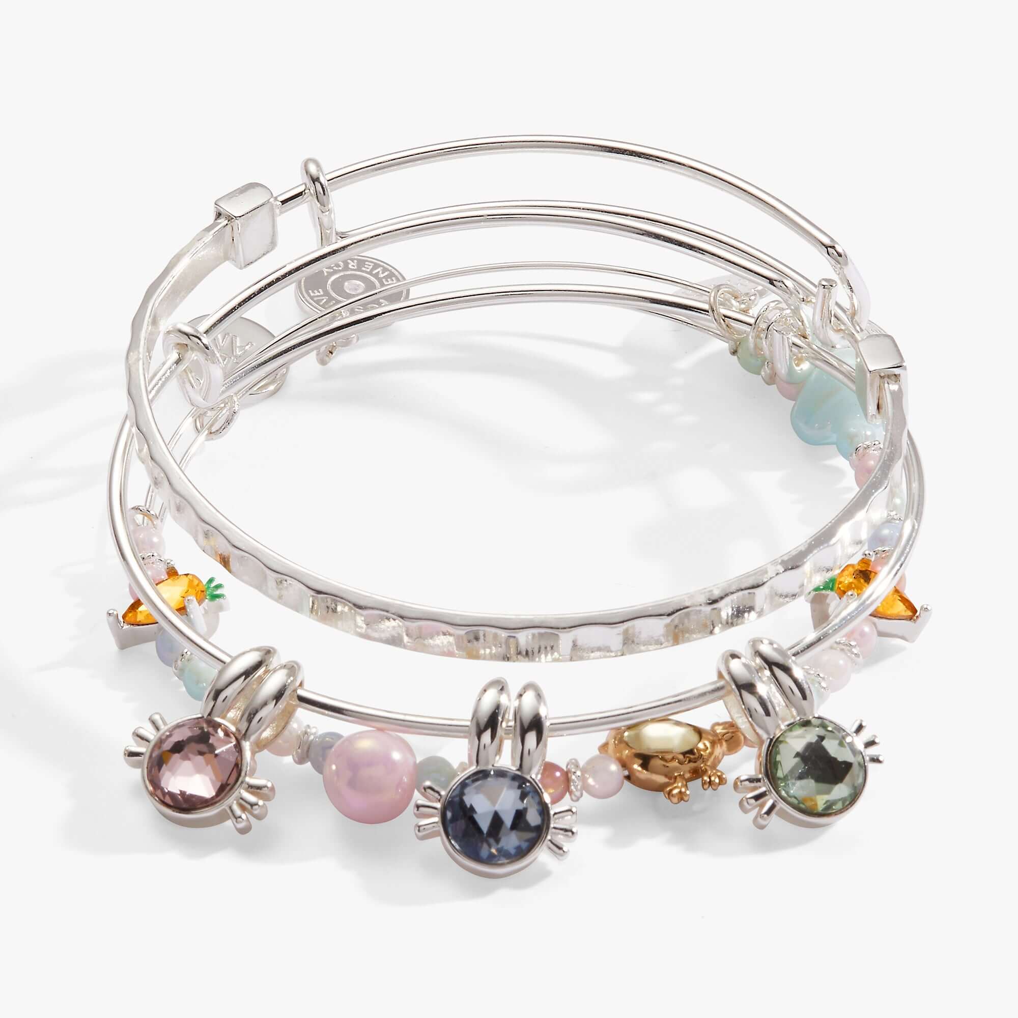 Crystal Bunny Bangles Set of 3, Bracelets, $ 74.00, A Moment Of Now™