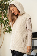 Shop Women's Beige Brown Zipper Front Hoodie Jacket | Boutique Clothing, Jackets, USA Boutique