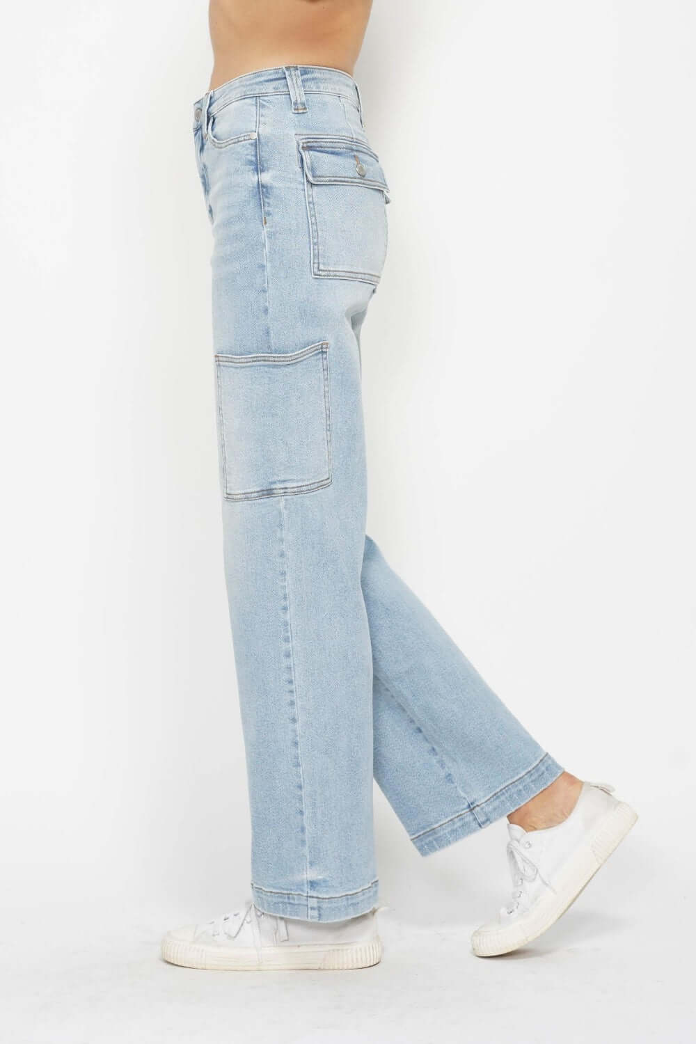 Judy Blue High Waist Straight Cargo Jeans, Judy Blue, $ 79.00