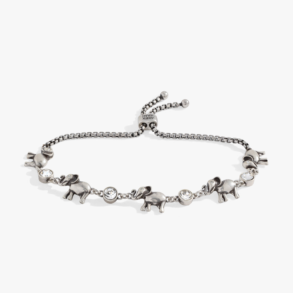 Elephant Crystal Bolo Bracelet, Bracelets, $ 38.00, A Moment Of Now™