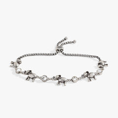 Elephant Crystal Bolo Bracelet, Bracelets, $ 38.00, A Moment Of Now™