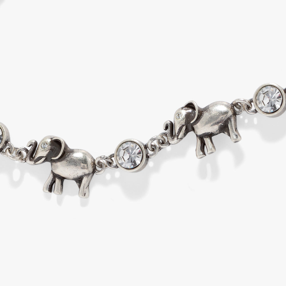 Elephant Crystal Bolo Bracelet, Bracelets, $ 38.00, A Moment Of Now™
