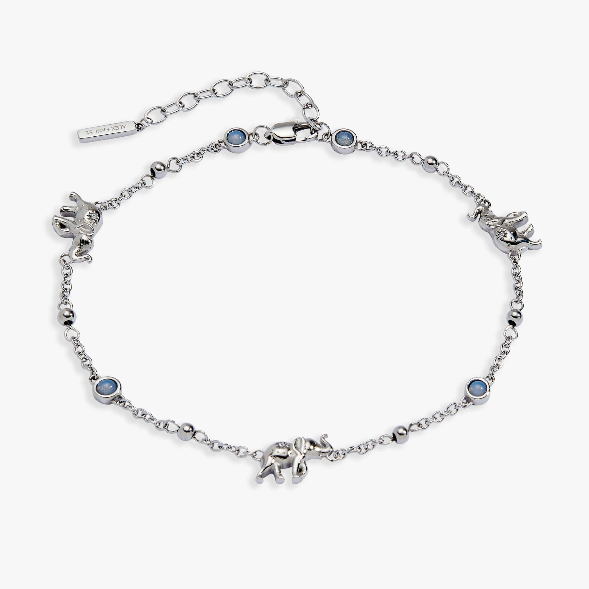 Elephant Inline Charm Anklet