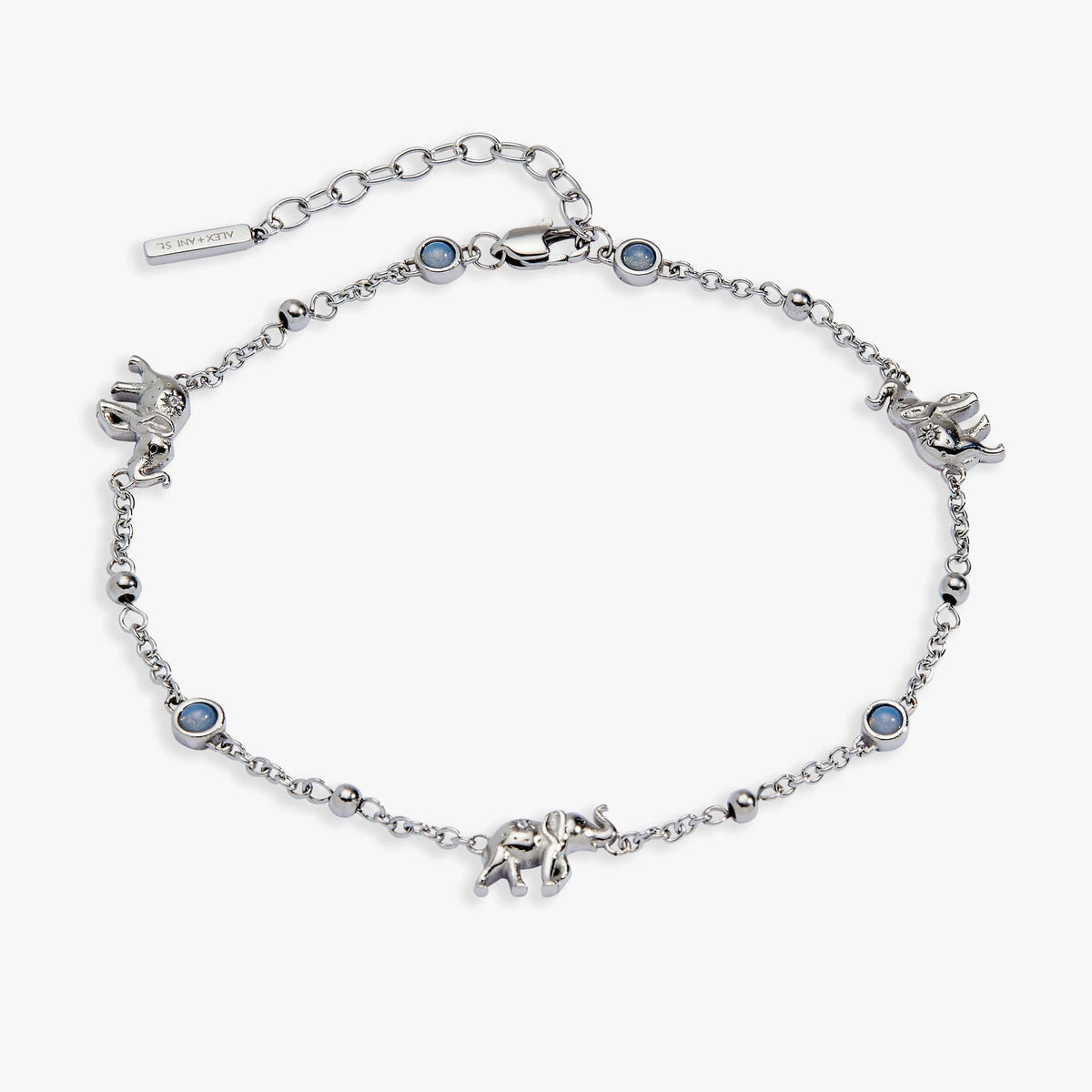 Elephant Inline Charm Anklet