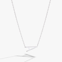 Initial A Precious Elongated Necklace, Necklaces, $ 39.90, A Moment Of Now™