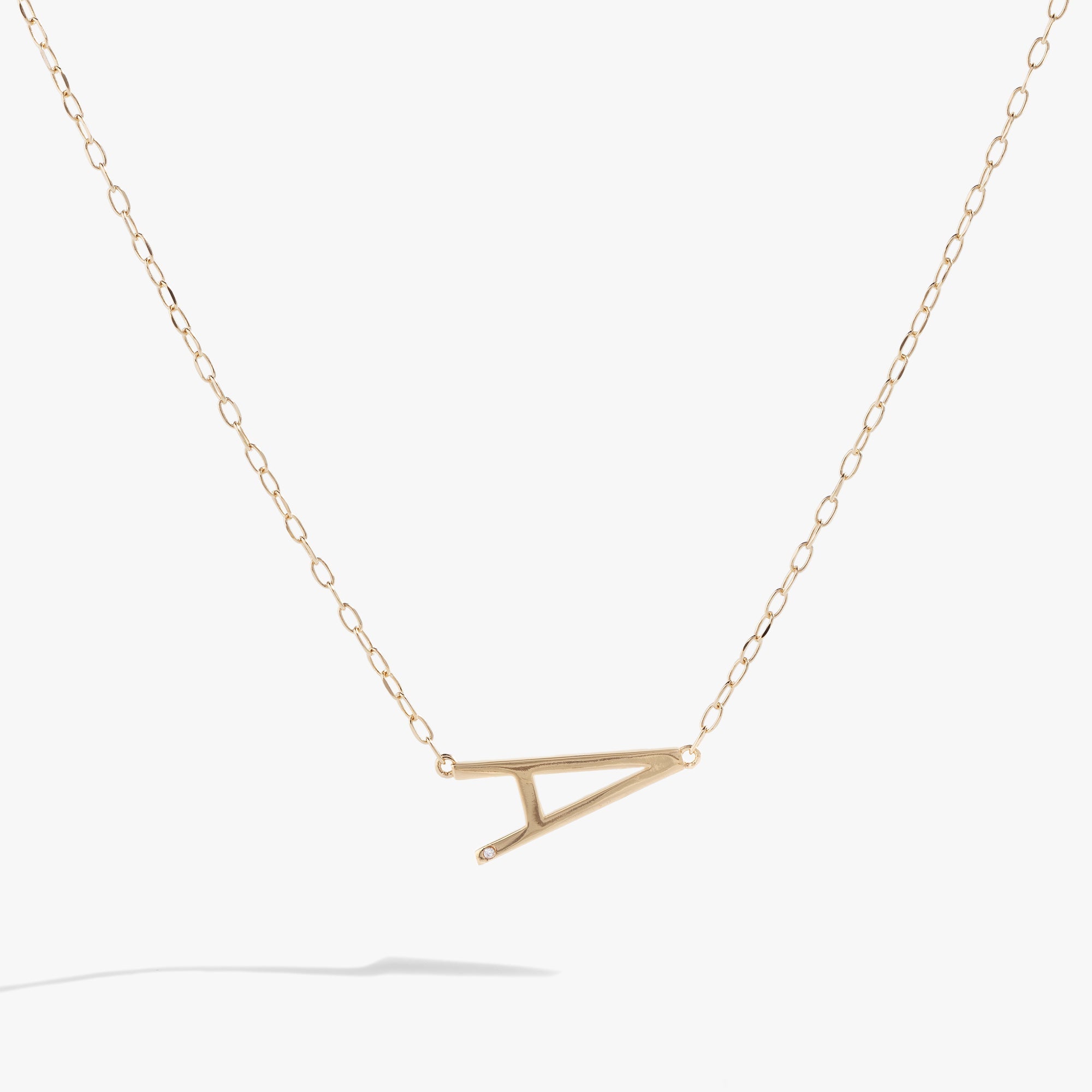 Initial A Precious Elongated Necklace, Necklaces, $ 39.90, A Moment Of Now™