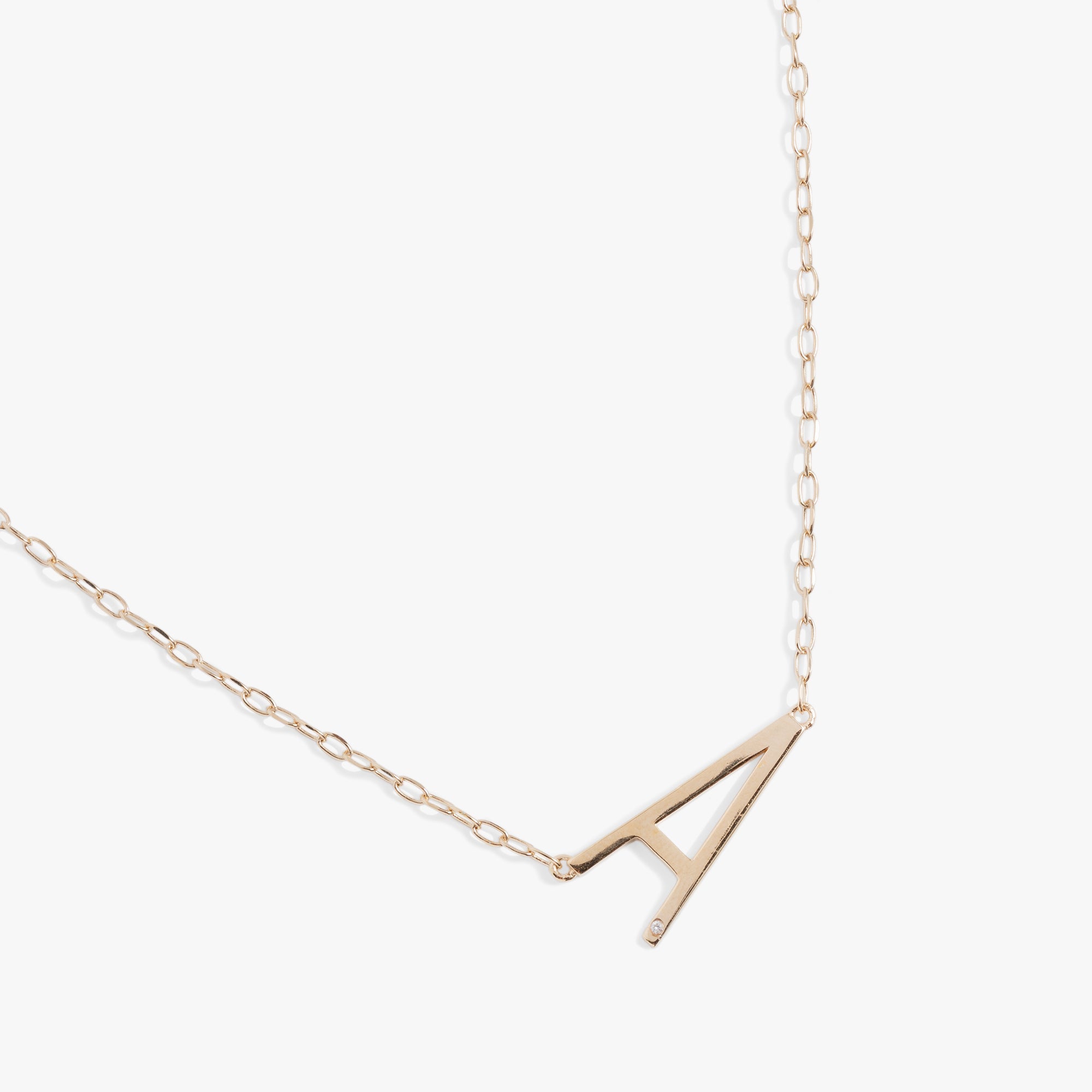 Initial A Precious Elongated Necklace, Necklaces, $ 39.90, A Moment Of Now™