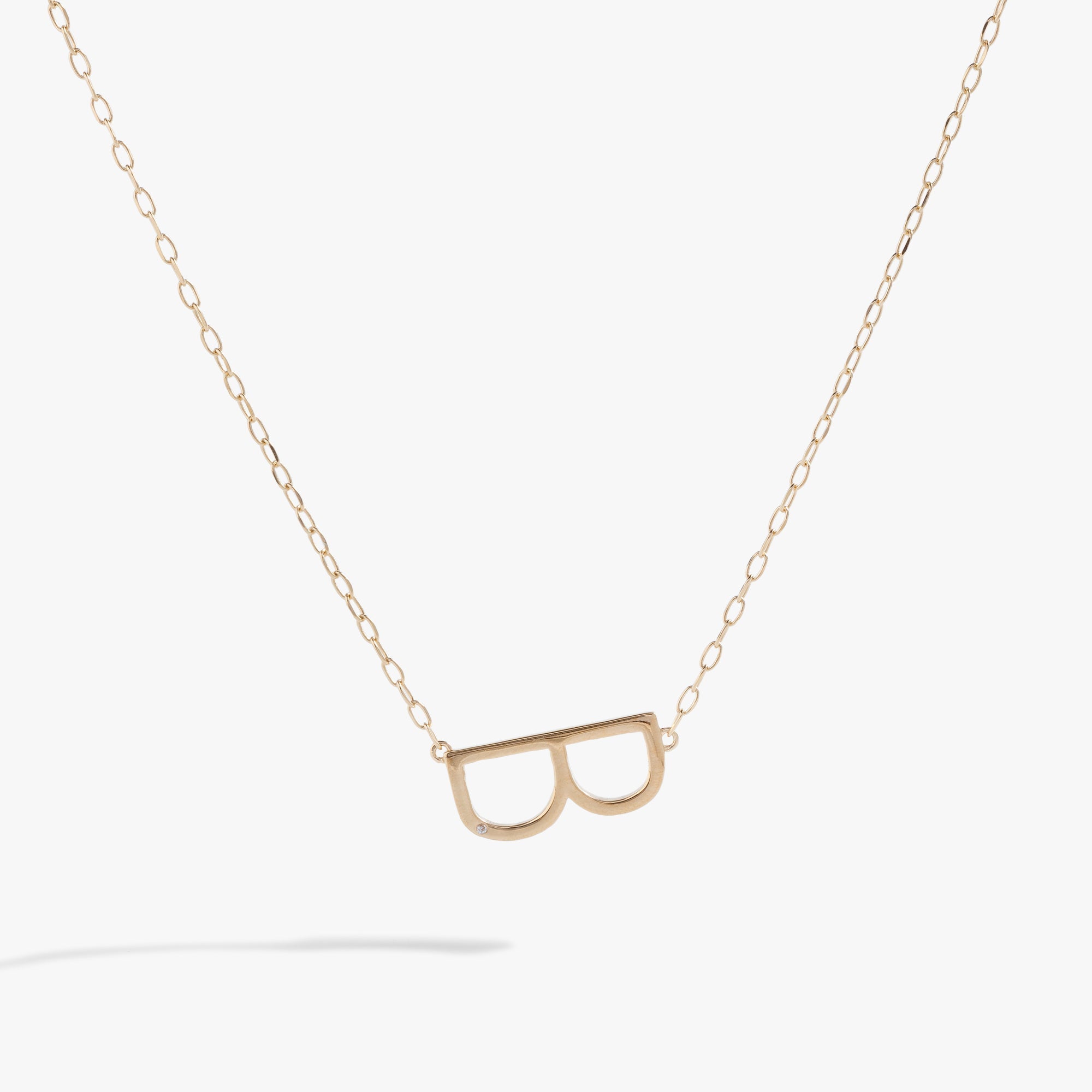 Initial B Precious Elongated Necklace, Necklaces, $ 39.90, A Moment Of Now™