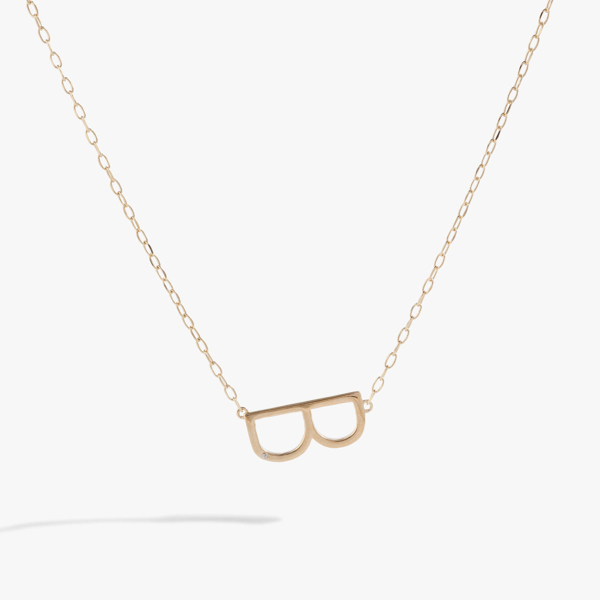 Initial B Precious Elongated Necklace, Necklaces, $ 39.90, A Moment Of Now™