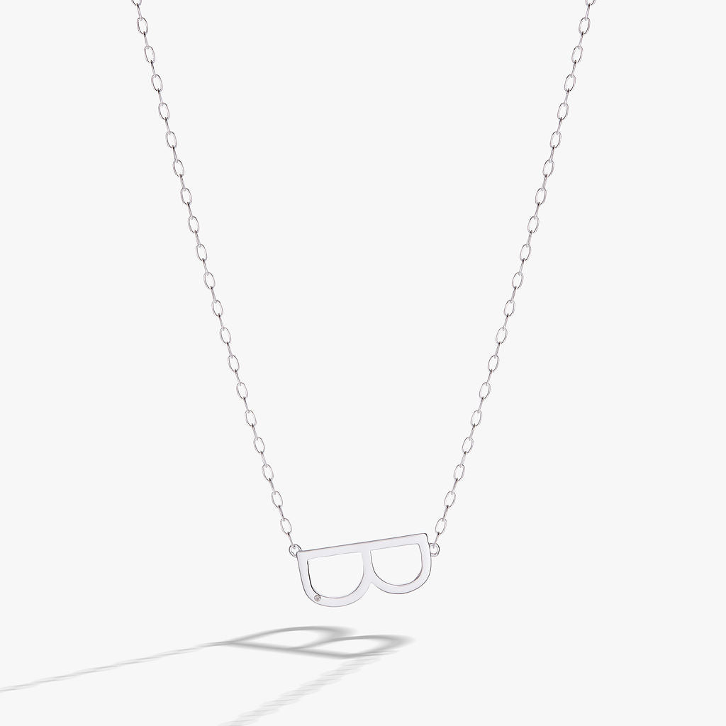 Initial B Precious Elongated Necklace, Necklaces, $ 39.90, A Moment Of Now™