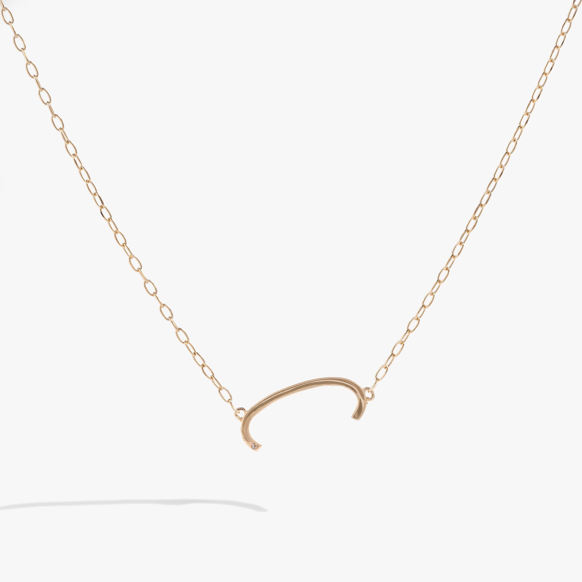 Initial C Precious Elongated Necklace, Necklaces, $ 39.90, A Moment Of Now™