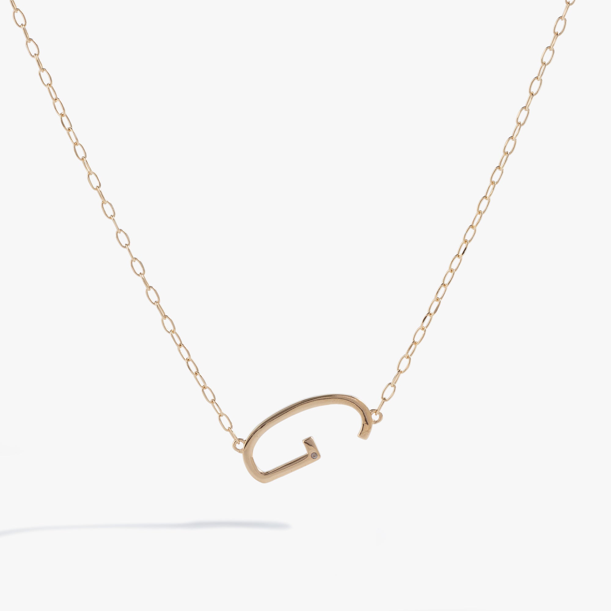 Initial G Precious Elongated Necklace, Necklaces, $ 39.90, A Moment Of Now™