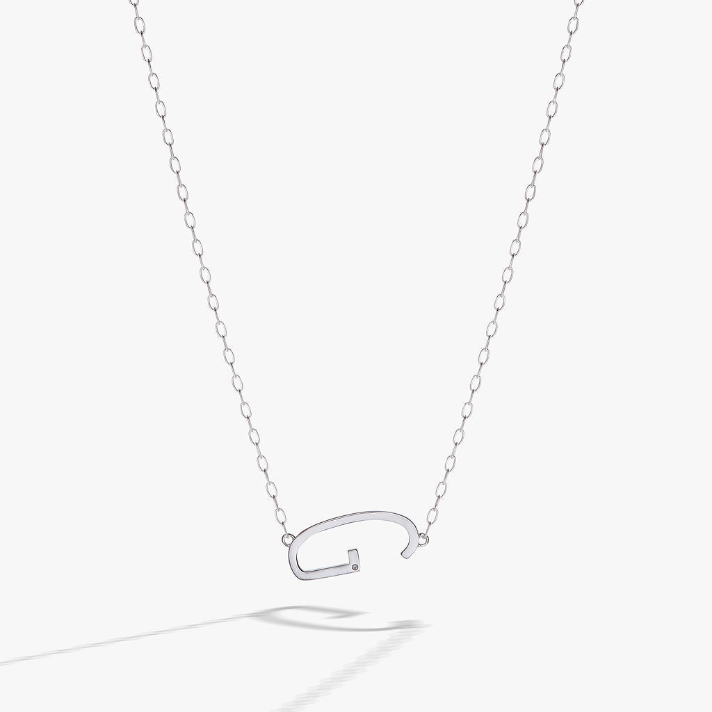 Initial G Precious Elongated Necklace, Necklaces, $ 39.90, A Moment Of Now™