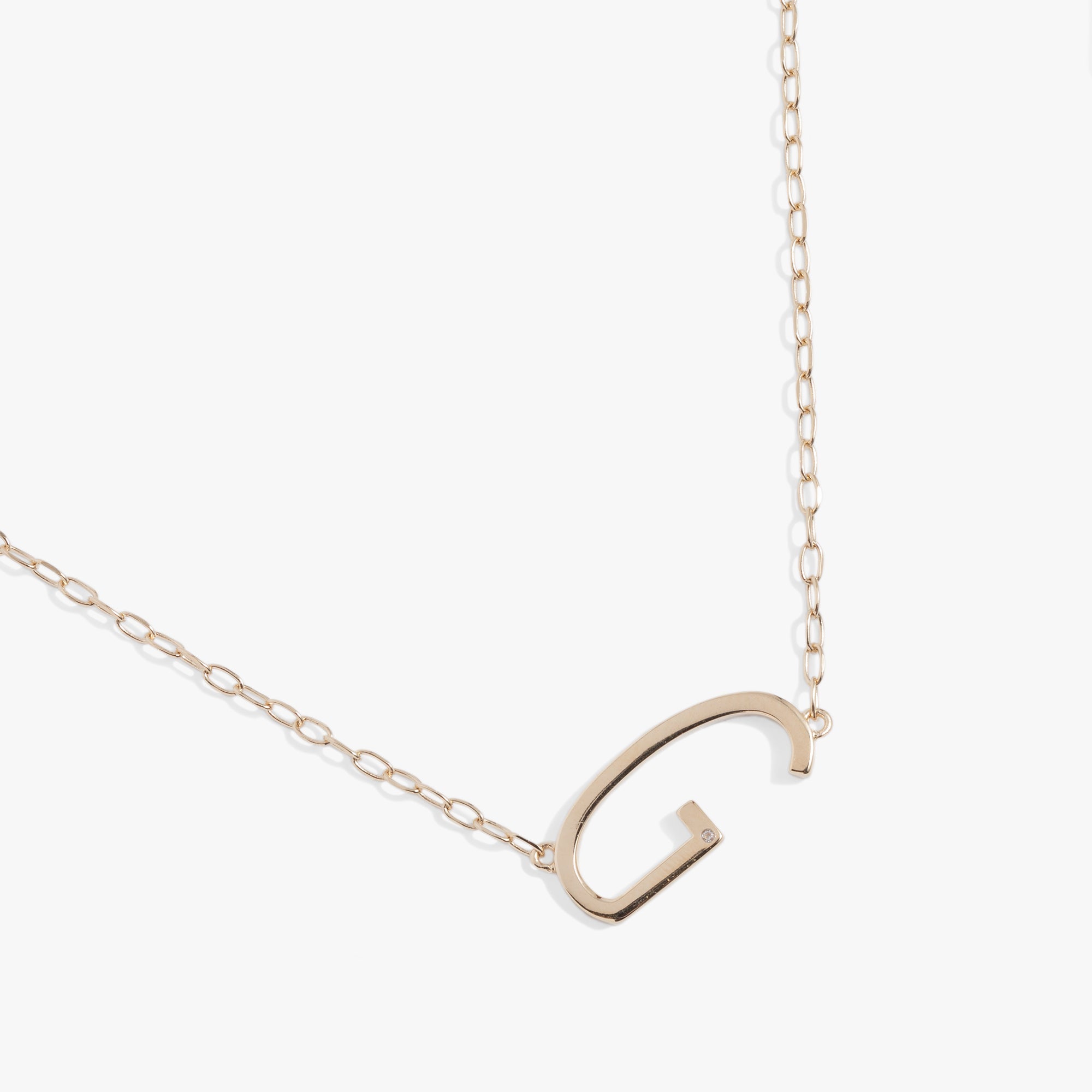 Initial G Precious Elongated Necklace, Necklaces, $ 39.90, A Moment Of Now™