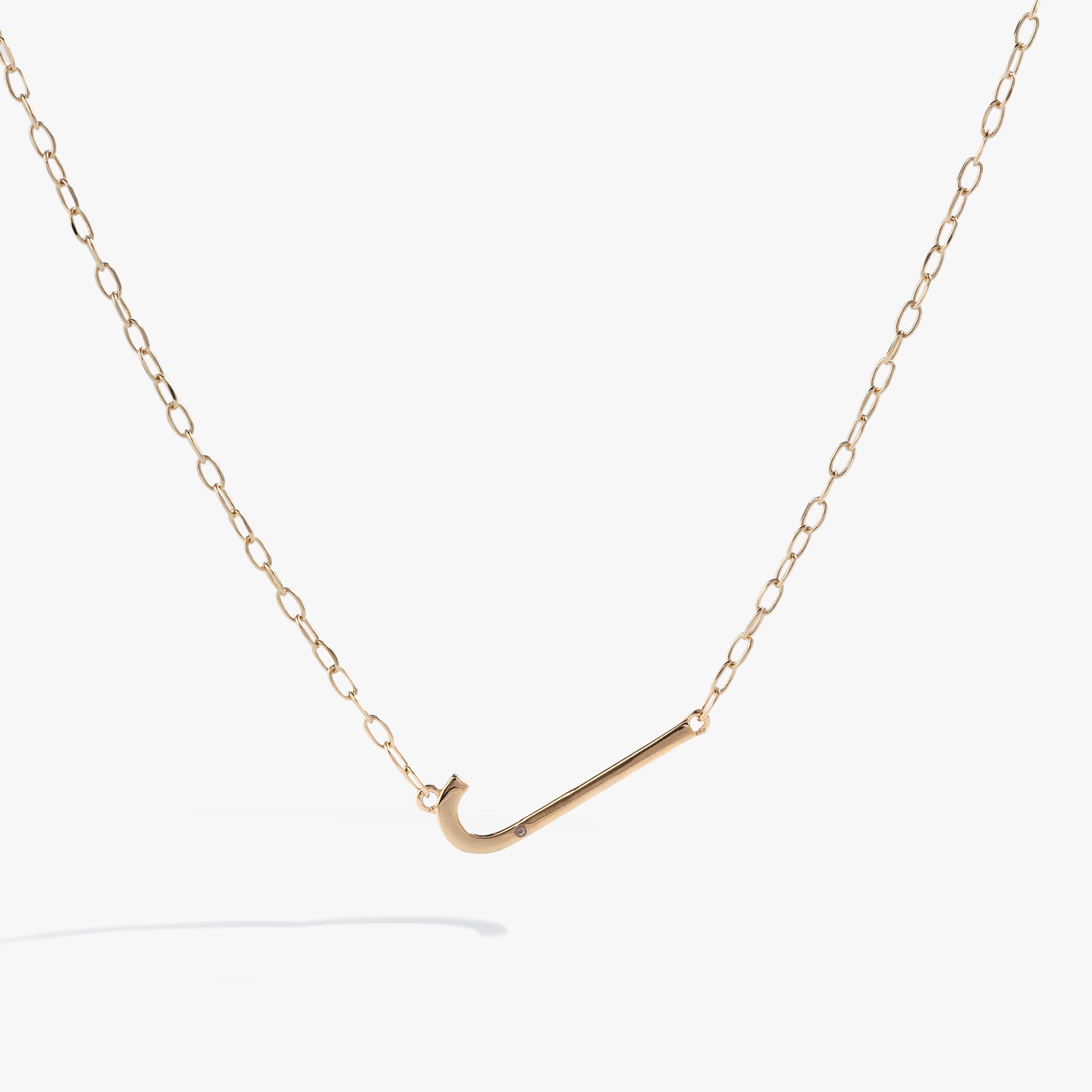 Initial J Precious Elongated Necklace, Necklaces, $ 39.90, A Moment Of Now™