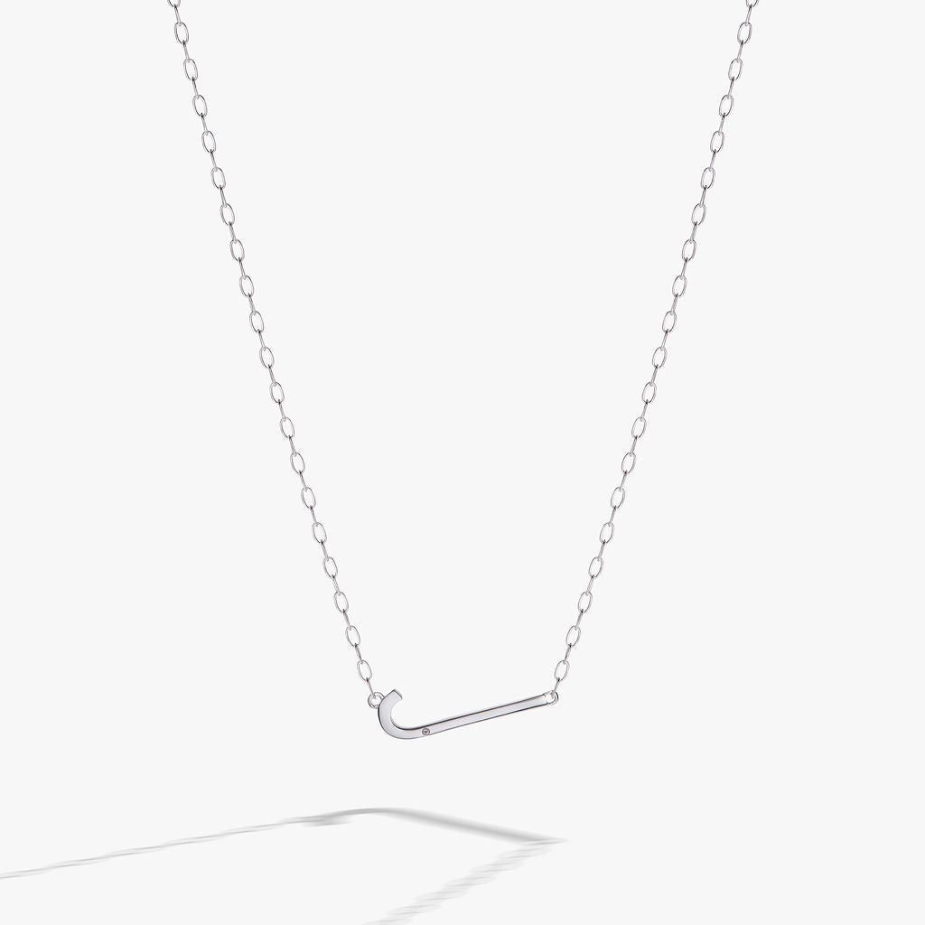 Initial J Precious Elongated Necklace, Necklaces, $ 39.90, A Moment Of Now™