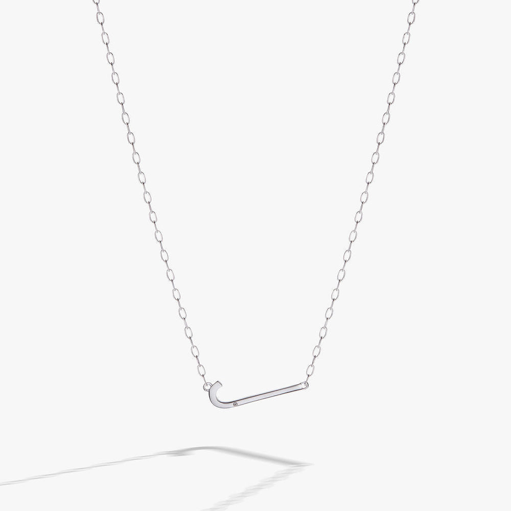 Initial J Precious Elongated Necklace, Necklaces, $ 39.90, A Moment Of Now™