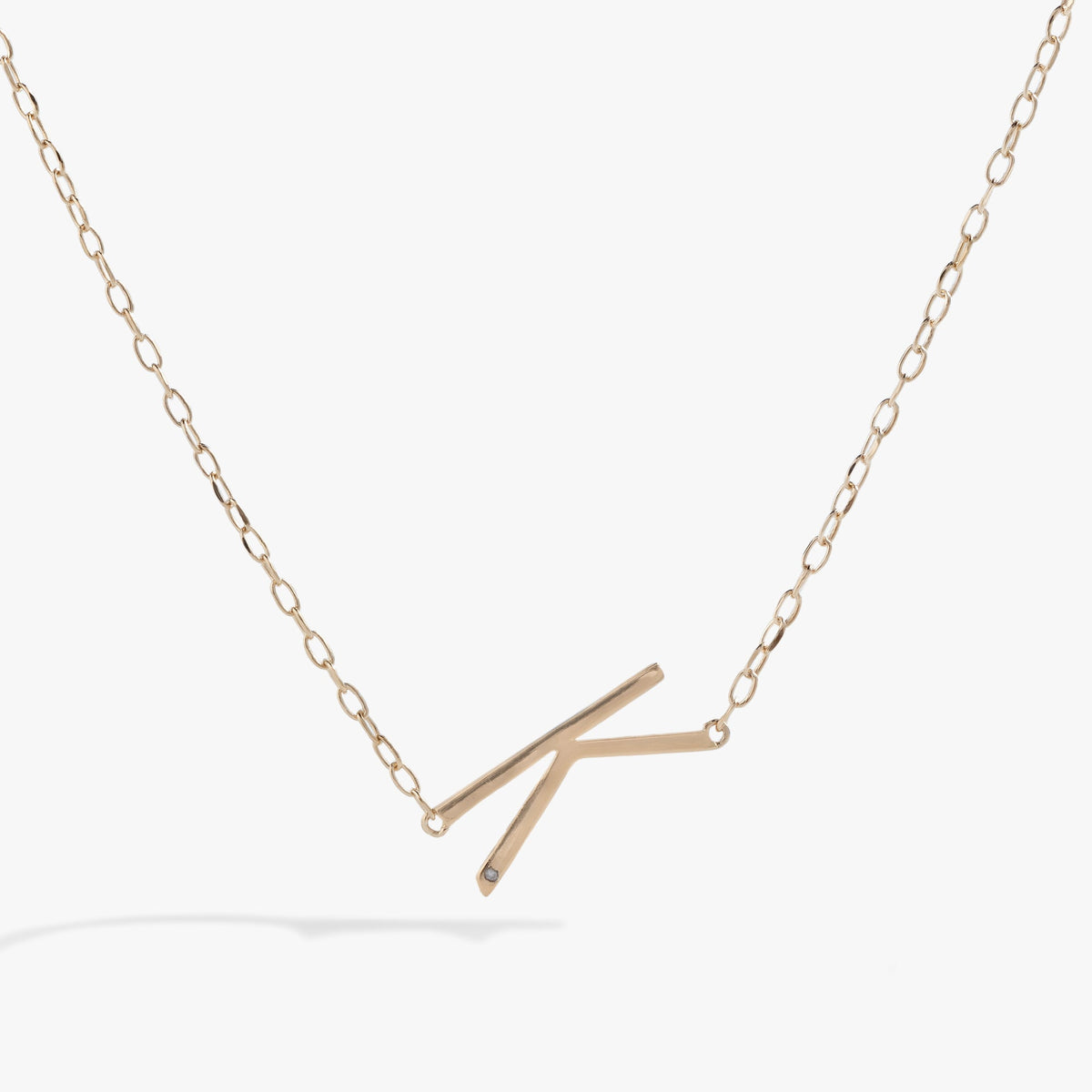 Initial K Precious Elongated Necklace, Necklaces, $ 39.90, A Moment Of Now™