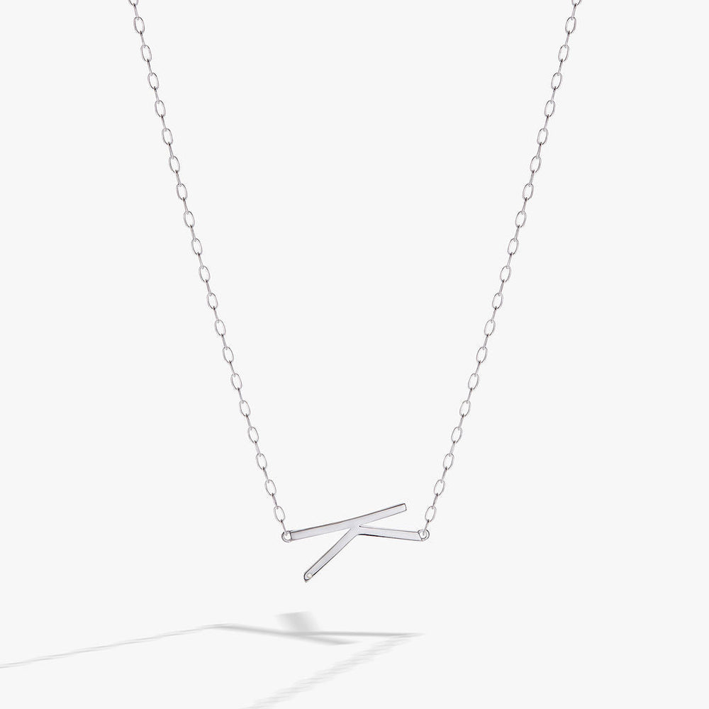 Initial K Precious Elongated Necklace, Necklaces, $ 39.90, A Moment Of Now™