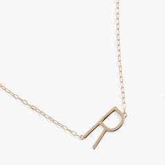 Initial R Precious Elongated Necklace, Necklaces, $ 39.90, A Moment Of Now™