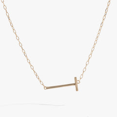 Initial T Precious Elongated Necklace, Necklaces, $ 39.90, A Moment Of Now™