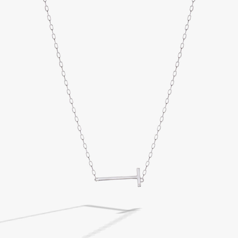 Initial T Precious Elongated Necklace, Necklaces, $ 39.90, A Moment Of Now™