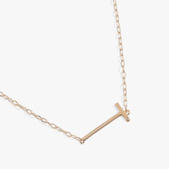 Initial T Precious Elongated Necklace, Necklaces, $ 39.90, A Moment Of Now™