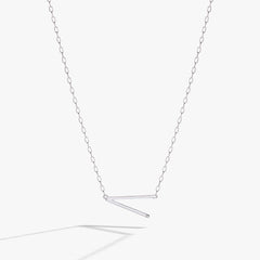 Initial V Precious Elongated Necklace, Necklaces, $ 39.90, A Moment Of Now™