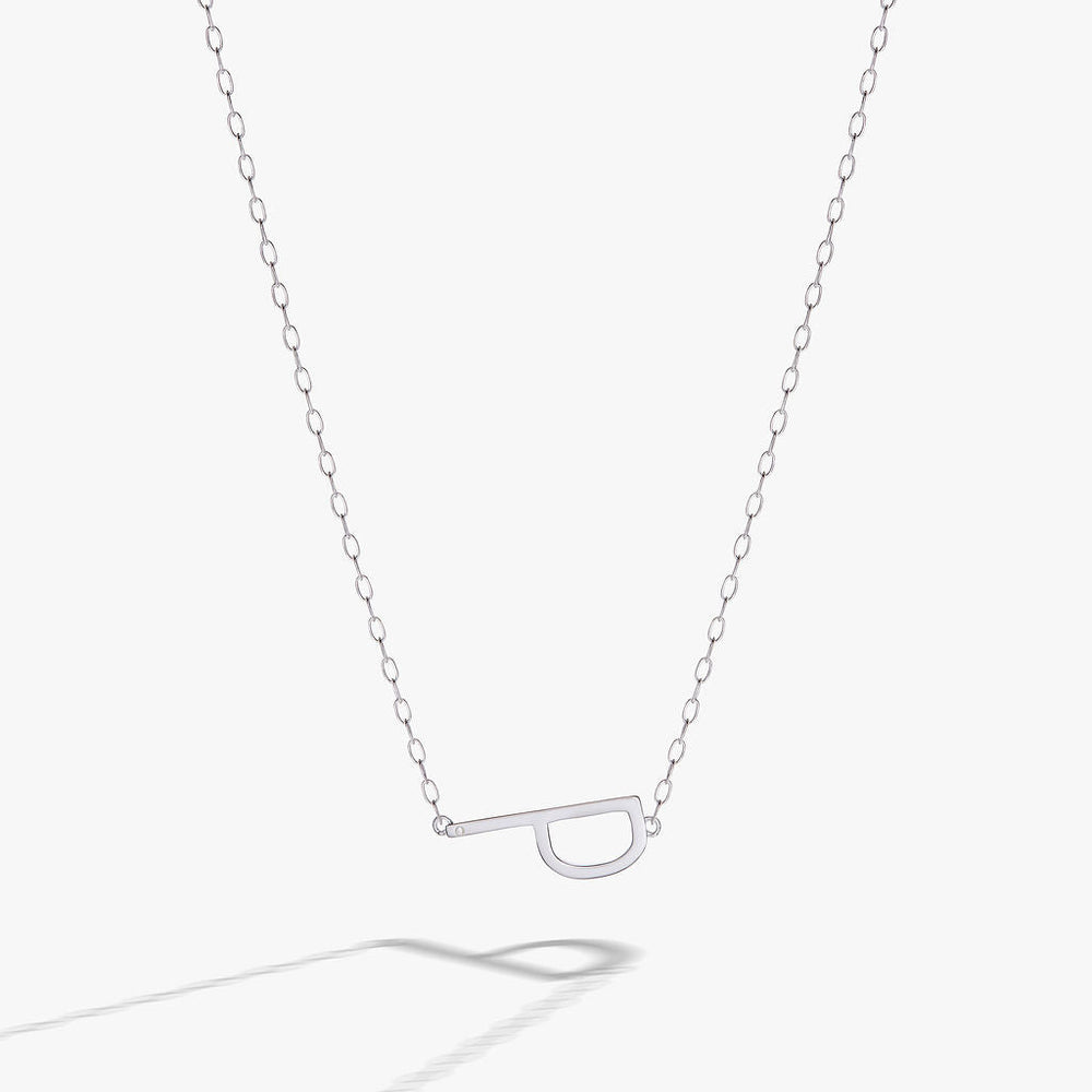 Initial P Precious Elongated Necklace, Necklaces, $ 39.90, A Moment Of Now™