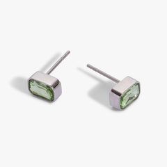 August Emerald-Cut Birthstone Stud Earrings, Earrings, $ 28.00, A Moment Of Now™
