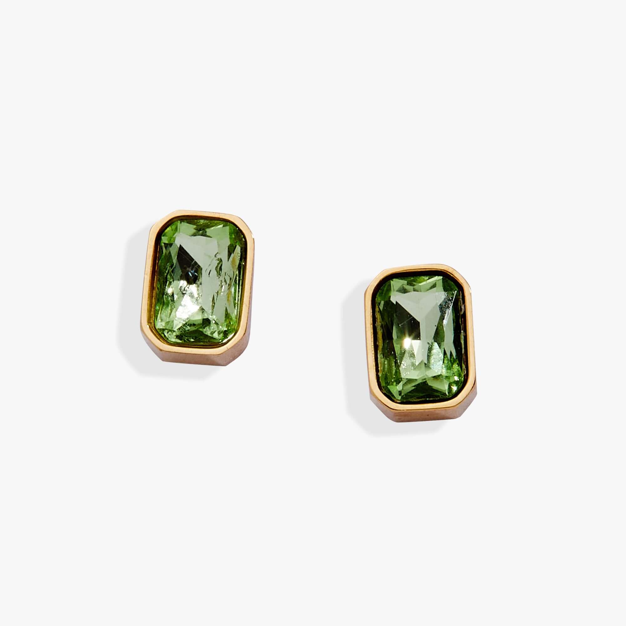 August Emerald-Cut Birthstone Stud Earrings, Earrings, $ 28.00, A Moment Of Now™