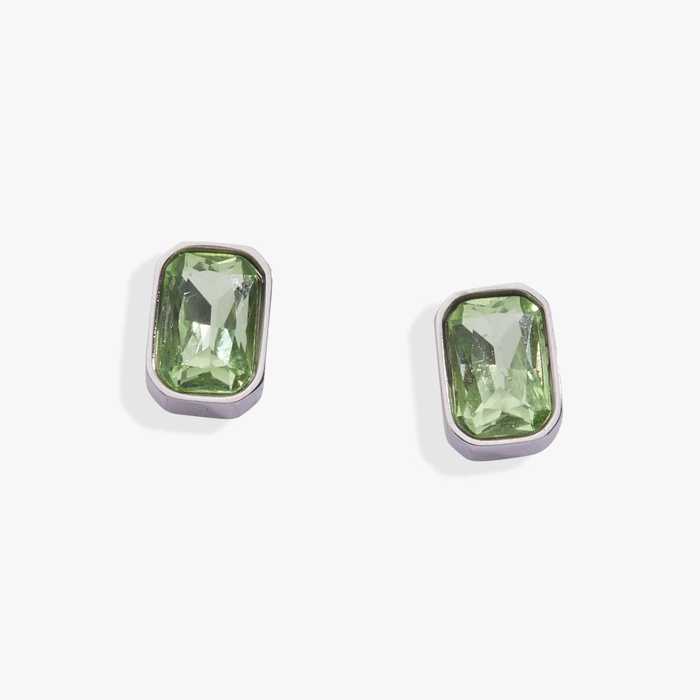 August Emerald-Cut Birthstone Stud Earrings, Earrings, $ 28.00, A Moment Of Now™