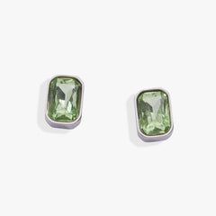 August Emerald-Cut Birthstone Stud Earrings, Earrings, $ 28.00, A Moment Of Now™
