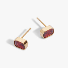 January Emerald-Cut Birthstone Stud, Earrings, $ 28.00, A Moment Of Now™