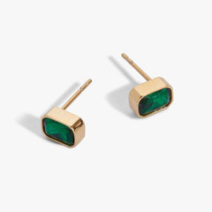 May Emerald-Cut Birthstone Stud Earrings, Earrings, $ 28.00, A Moment Of Now™