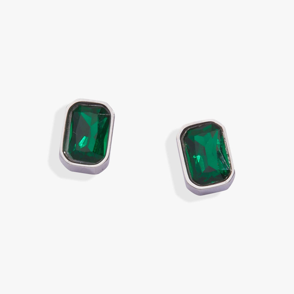 May Emerald-Cut Birthstone Stud Earrings, Earrings, $ 28.00, A Moment Of Now™