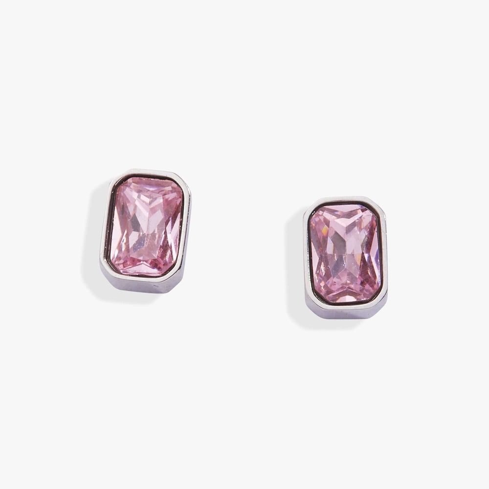 October Emerald-Cut Birthstone Stud Earrings, Earrings, $ 28.00, A Moment Of Now™