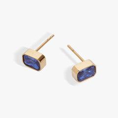 September Emerald-Cut Birthstone Stud Earrings, Earrings, $ 28.00, A Moment Of Now™