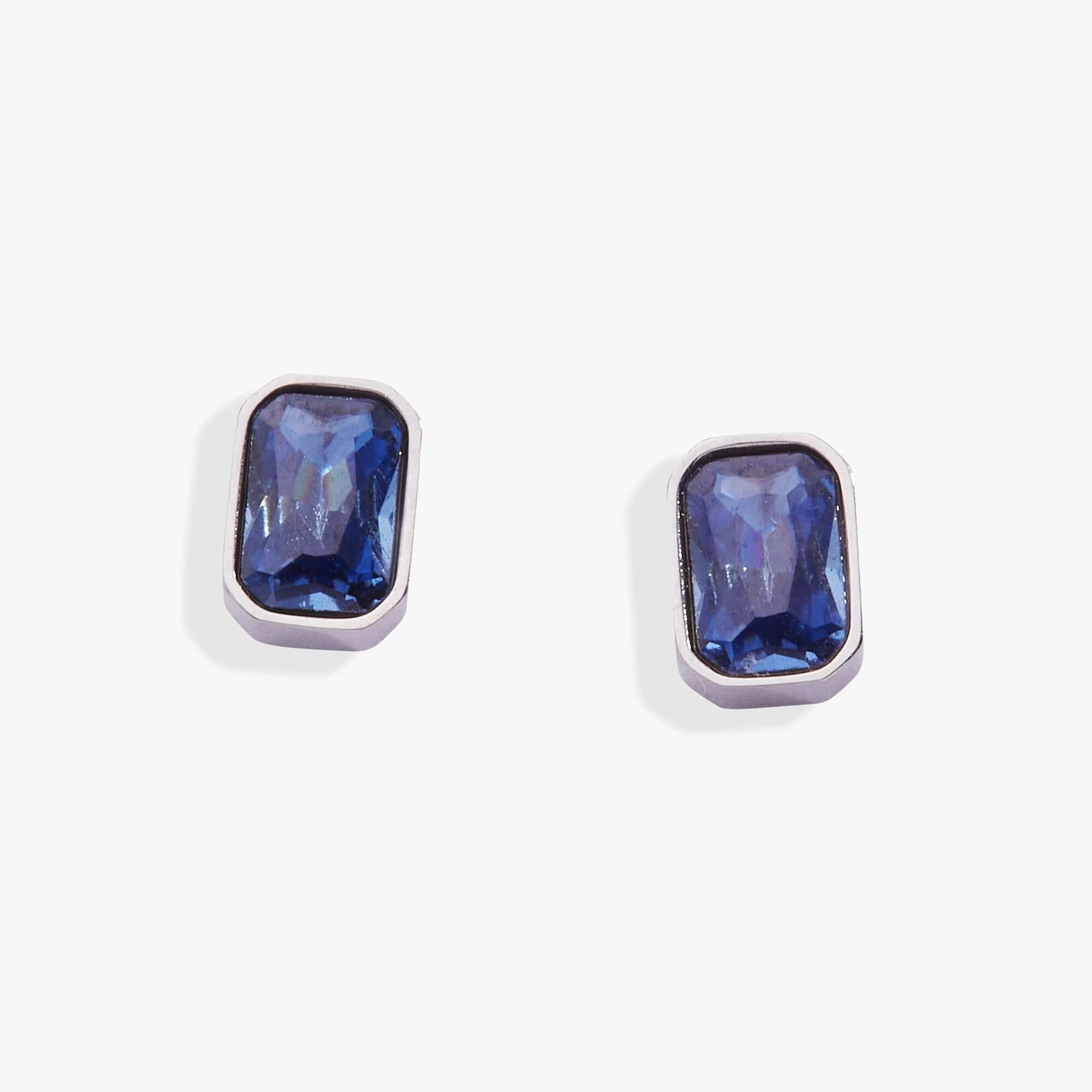 September Emerald-Cut Birthstone Stud Earrings, Earrings, $ 28.00, A Moment Of Now™