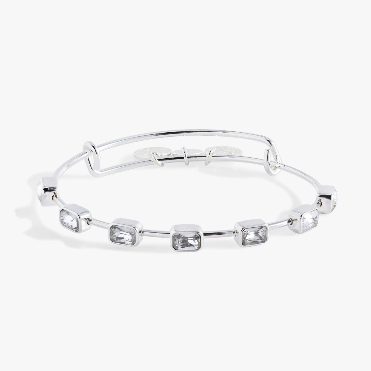 April Birthstone Emerald Cut Bangle, Bracelets, $ 34.00, A Moment Of Now™