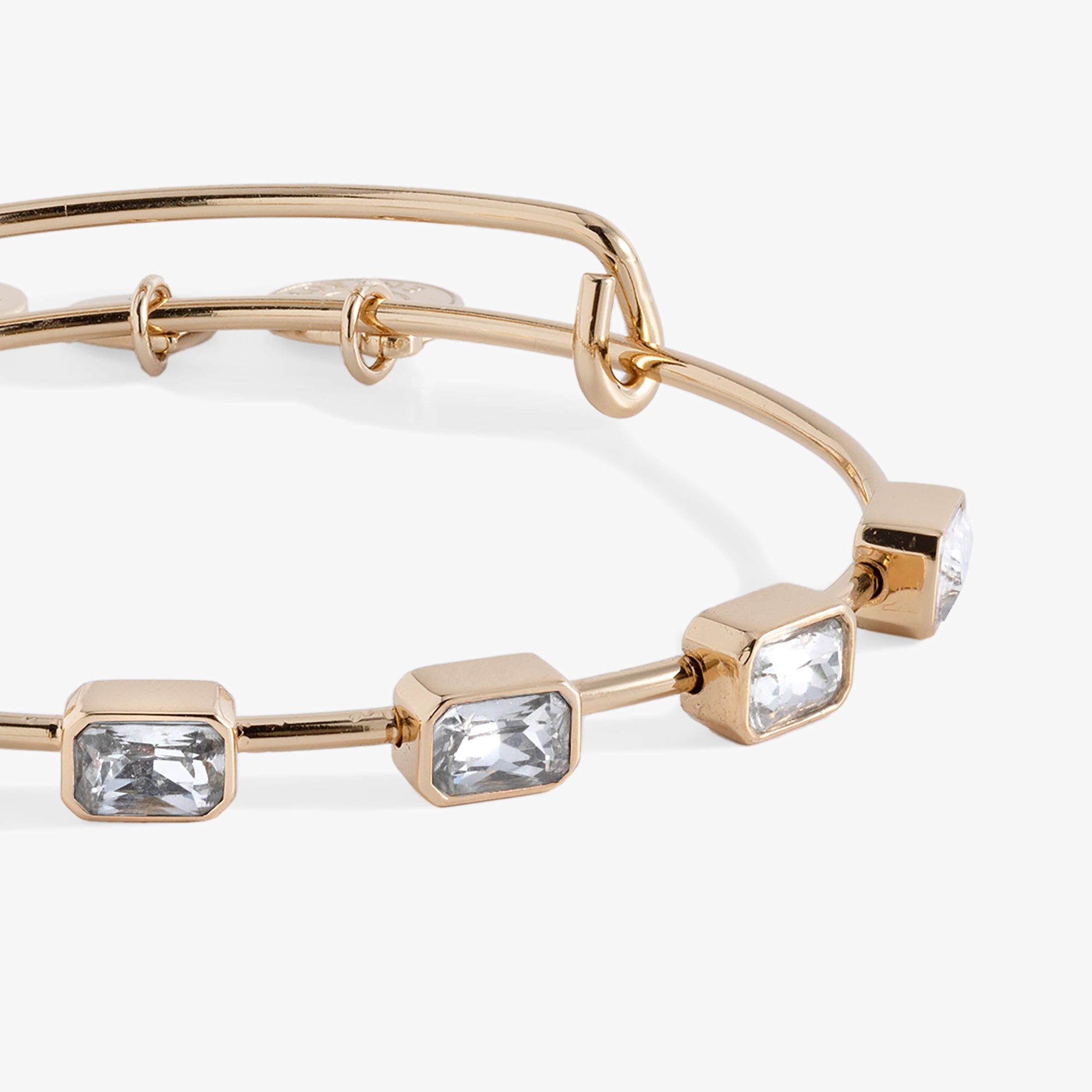 April Birthstone Emerald Cut Bangle, Bracelets, $ 34.00, A Moment Of Now™