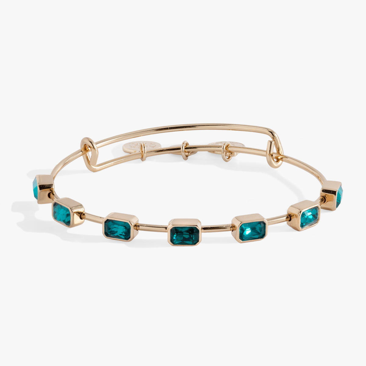 December Birthstone Emerald Cut Bangle, Bracelets, $ 34.00, A Moment Of Now™