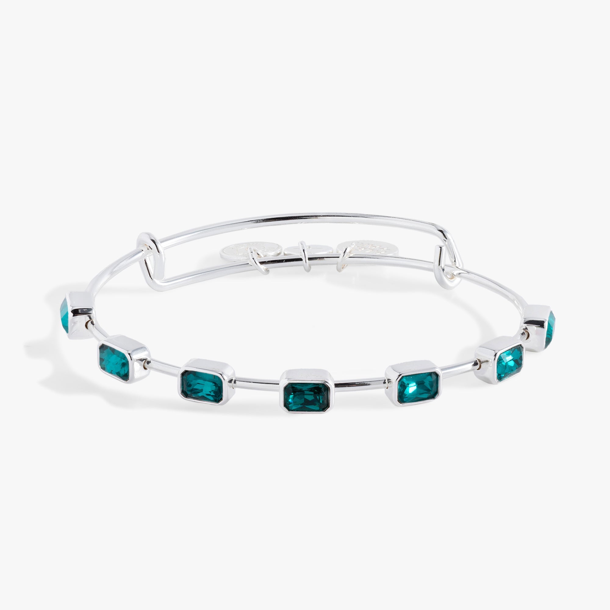 December Birthstone Emerald Cut Bangle, Bracelets, $ 34.00, A Moment Of Now™