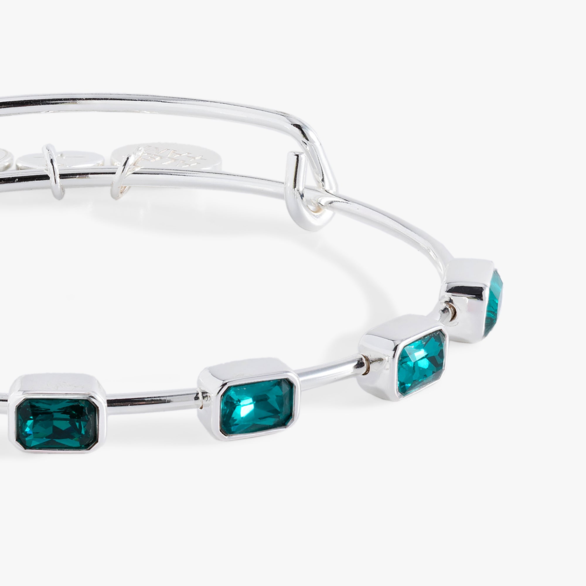 December Birthstone Emerald Cut Bangle, Bracelets, $ 34.00, A Moment Of Now™