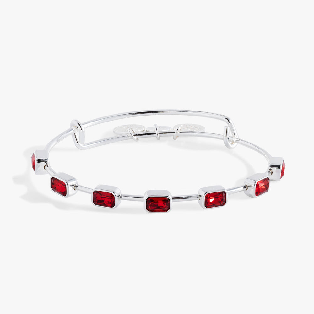 January Birthstone Emerald Cut Bangle, Bracelets, $ 34.00, A Moment Of Now™
