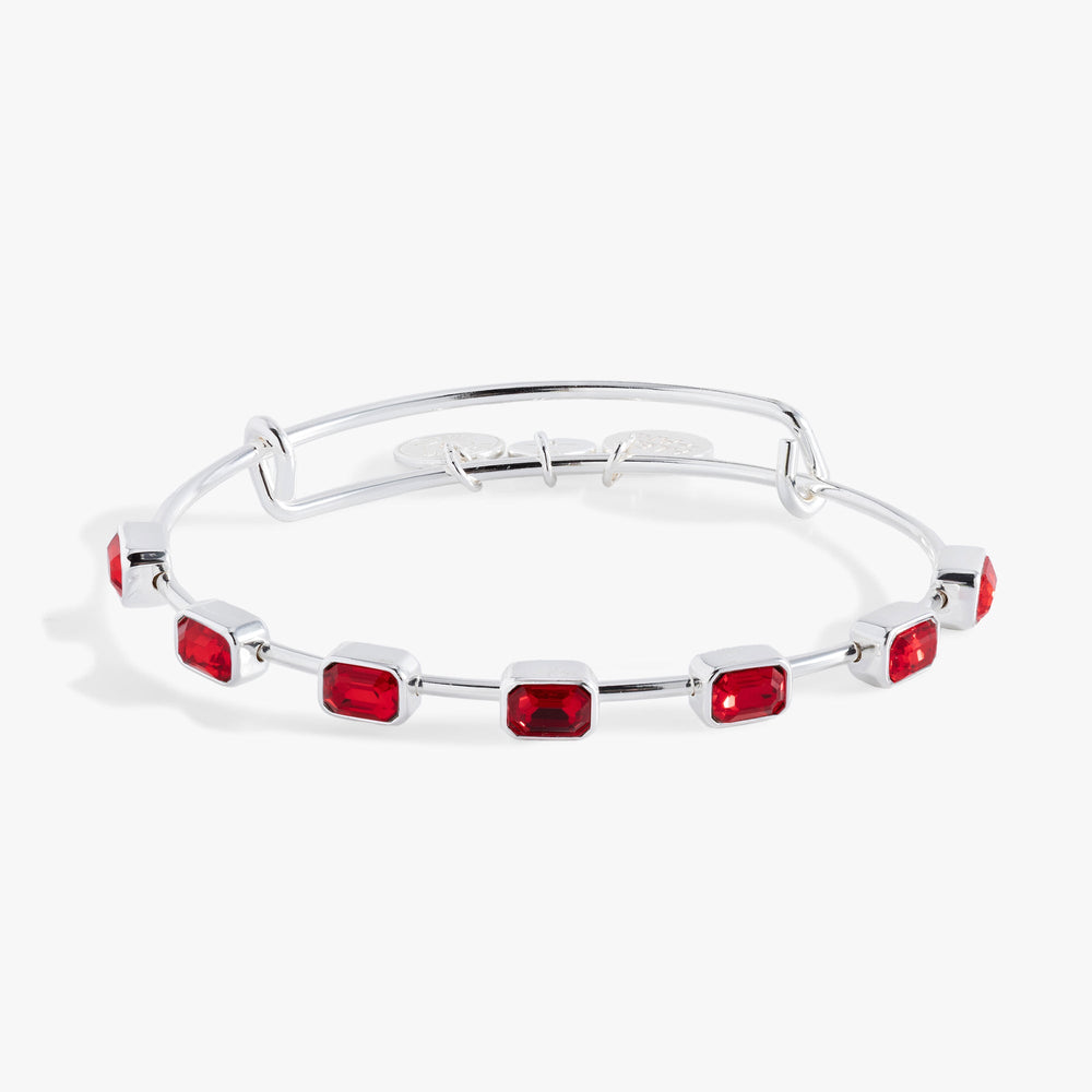 July Birthstone Emerald Cut Bangle, Bracelets, $ 34.00, A Moment Of Now™