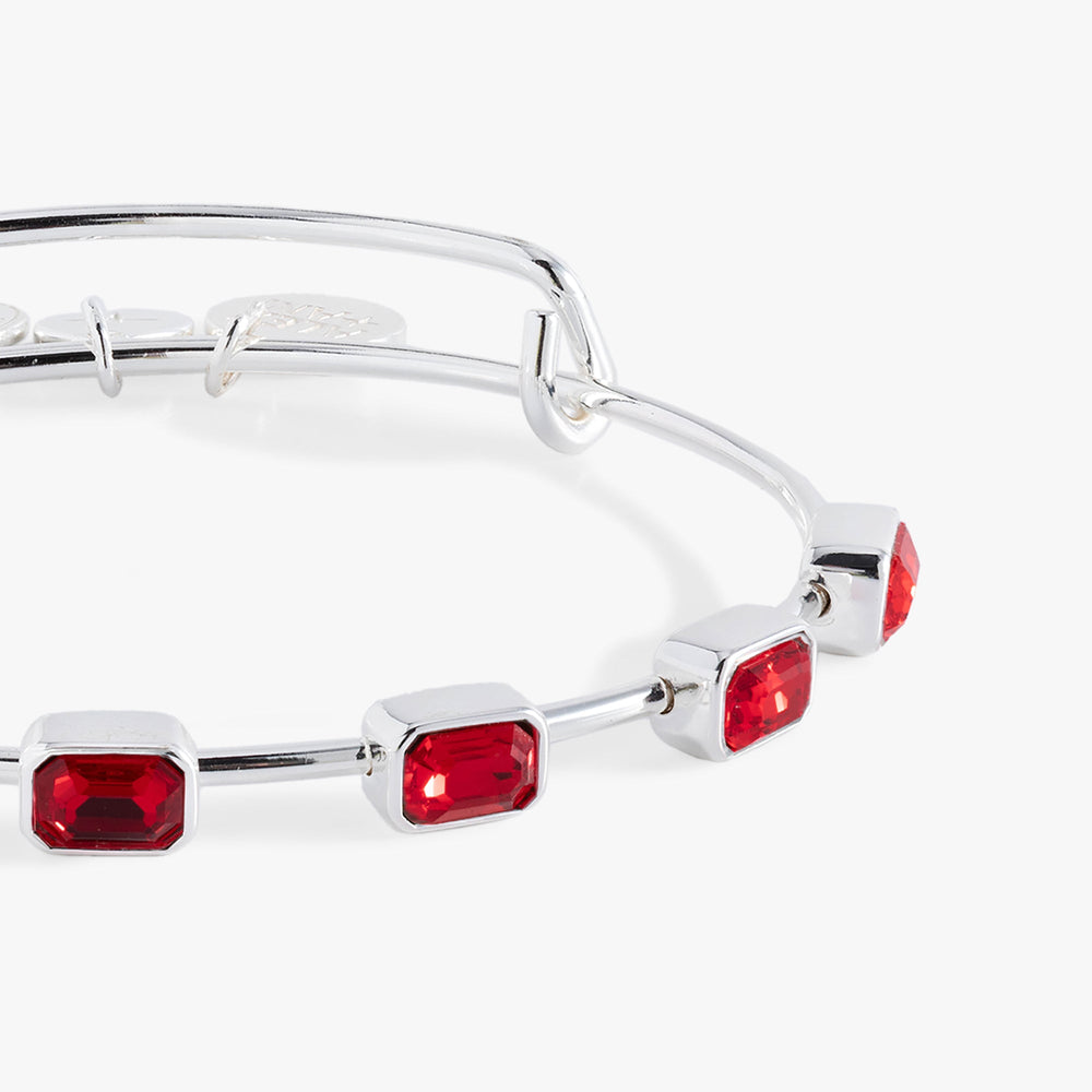 July Birthstone Emerald Cut Bangle, Bracelets, $ 34.00, A Moment Of Now™